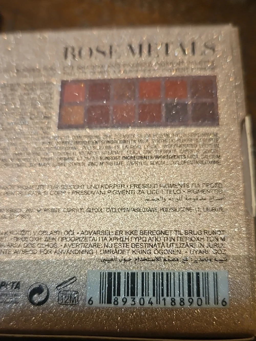 BUNDLE ABH Rose Metals Eyeshadow Palette & Lip Velvet Liquid Lipstick - Picture 3 of 8